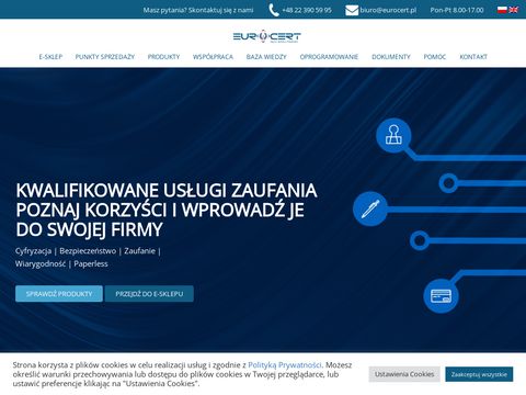 Eurocert.pl - podpisy elektrorniczne