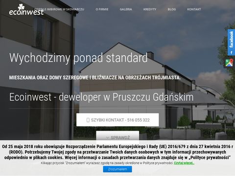 Ecoinwest mieszkania Pruszcz Gdański