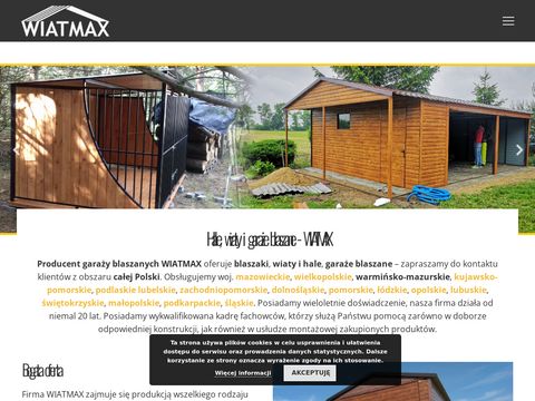 Wiatmax - producent garaży blaszanych