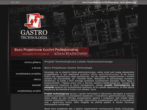Gastro-technologia.pl projekt