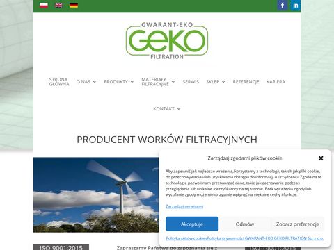 Gekofiltration.pl - worki filtracyjne