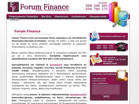 Forumfinance.pl ubezpieczenia w Warszawie