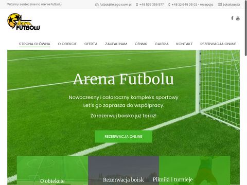Arenafutbolu.pl hala do wynajęcia