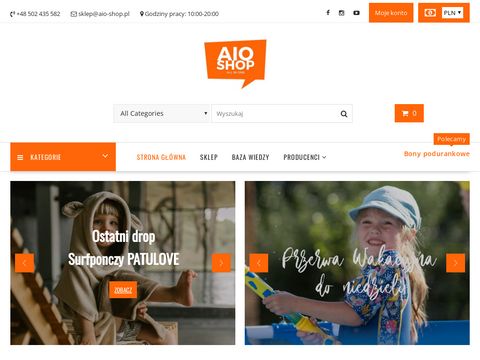 Aio-shop.pl majtki treningowe dla dzieci