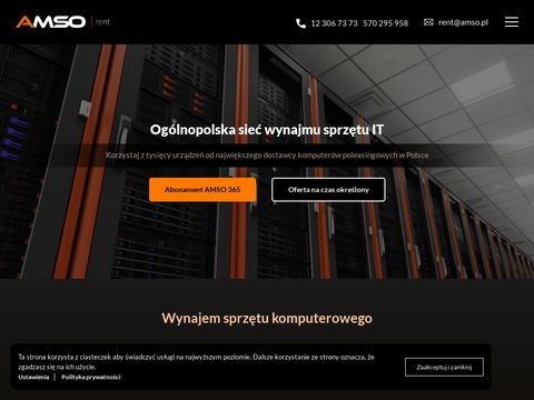 Amsorent.pl wynajem komputerów