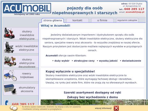 Acumobil.pl - wózki inwalidzkie elektryczne