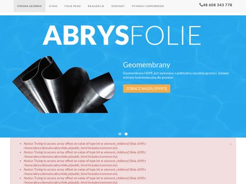 Abrysfolie.pl - geomembrany i folie pehd