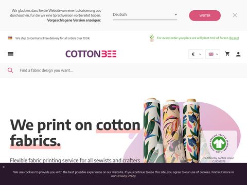 CottonBee - bawełna do szycia ubrań