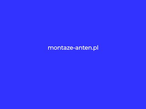 Montaze-anten.com.pl - instalacje tv