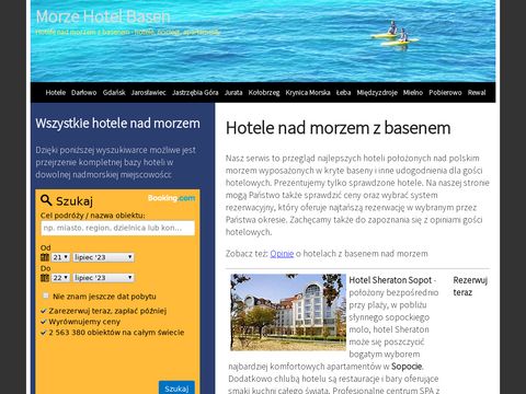 Morze-hotel-basen.pl hotele z basenem