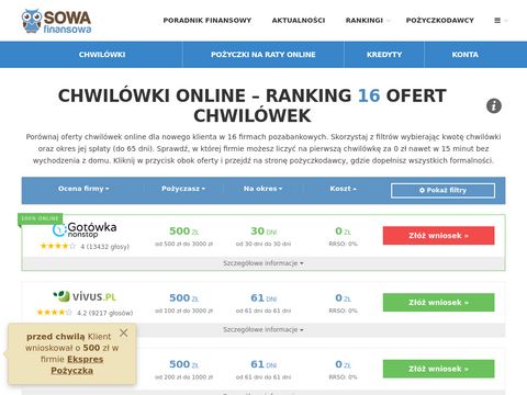 Lowcachwilowek.pl porównywarka