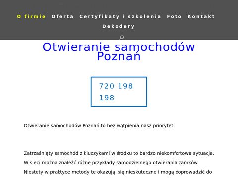 Otwieranieaut24h.pl - awaryjne Poznań