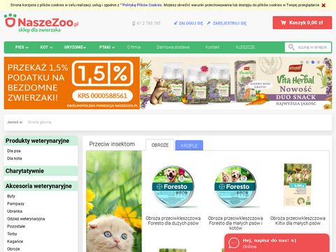 Naszezoo.pl internetowy sklep zoologiczny