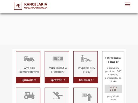 Kancelariaae.pl odszkodowania powypadkowe
