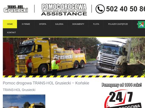 Transhol.pl całodobowa pomoc drogowa