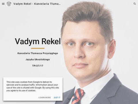 Vadim Rekel tłumacz rosyjskiego