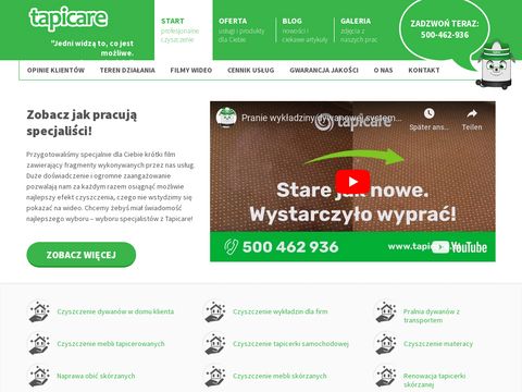 Tapicare.pl - pranie tapicerki i dywanów