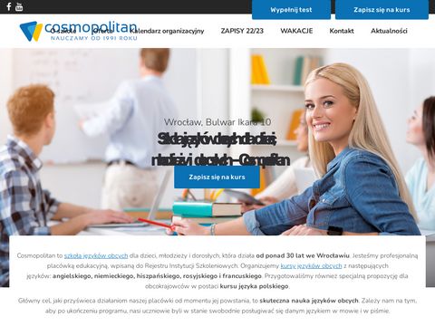Cosmopolitan.edu.pl szkoła języków