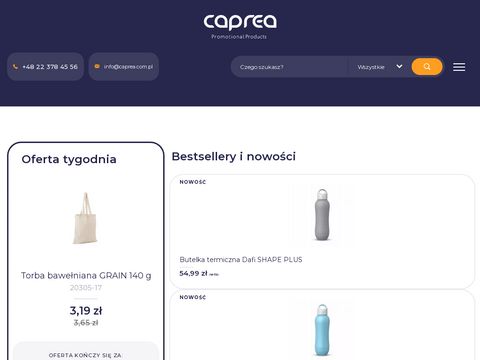 Caprea - artykuły reklamowe z nadrukiem