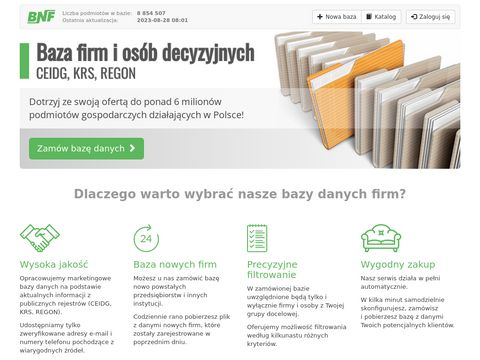 Bazafirmceidg.pl nowe firmy