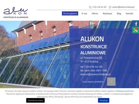 Alukon.krakow.pl drzwi aluminiowe