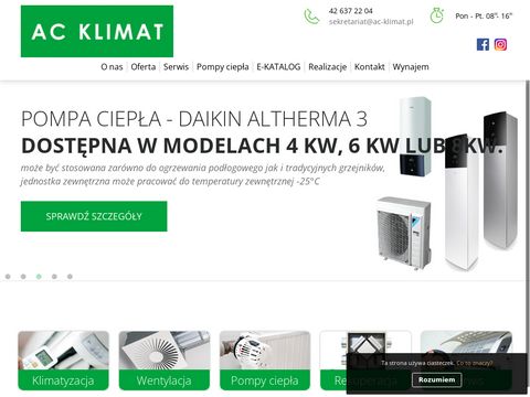 AC Klimat instalacja wentylacji Łódź