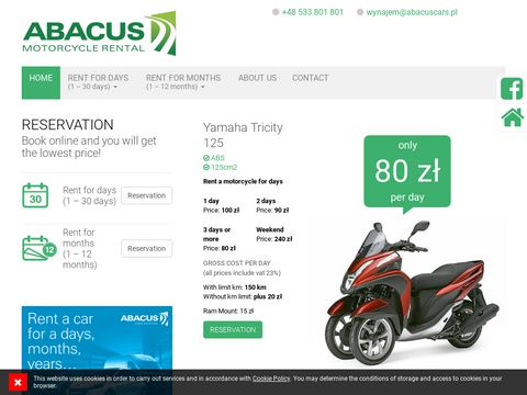 Abacus wypożyczalnia motocyklowa