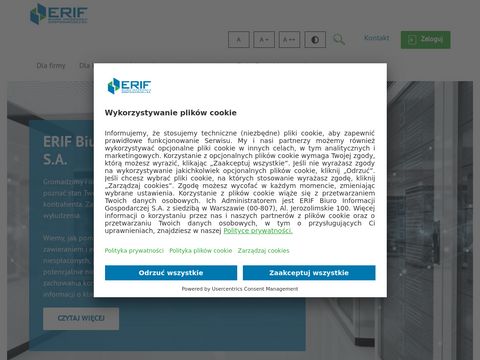 Erif.pl biuro informacji gospodarczej