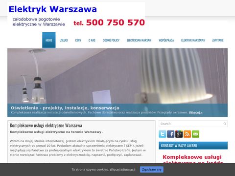 Elektryk Warszawa, instalacje Warszawa