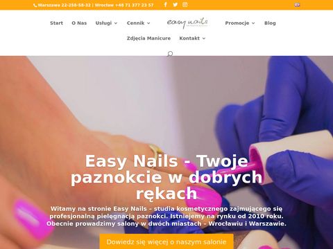 Easynails.pl manicure hybrydowy Wrocław