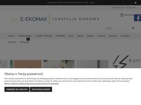 E-ekomax.pl - hurtownia pościeli