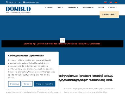 Dombud.com budowa hal magazynowych