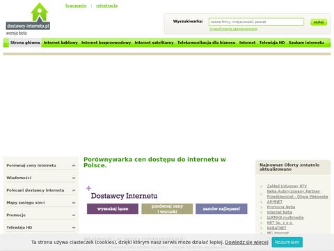 Dostawcy-internetu.pl porównaj ceny