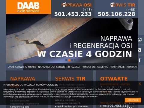 Osie saf w propozycji firmy Daab.com.pl
