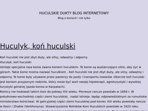 Huculskiedukty.pl konie