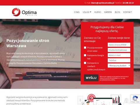 Optimamedia.pl pozycjonowanie stron