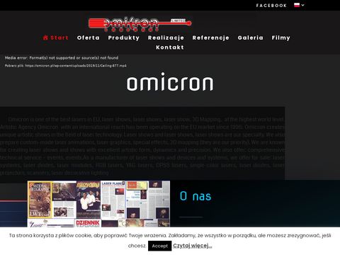 Omicron.pl pokazy laserowe Warszawa