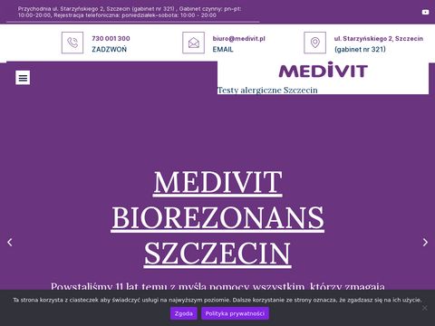 Terapie zdrowotne Szczecin Medivit