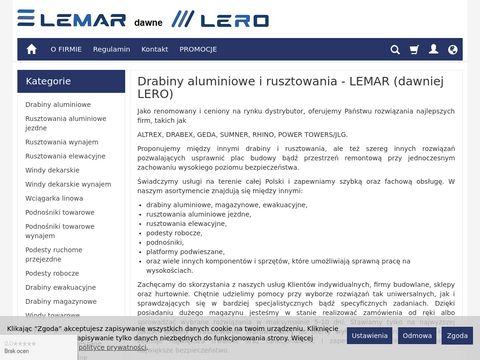 Lero.com.pl podest aluminiowy