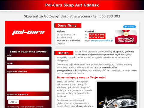 Pol-Cars skup aut Gdańsk