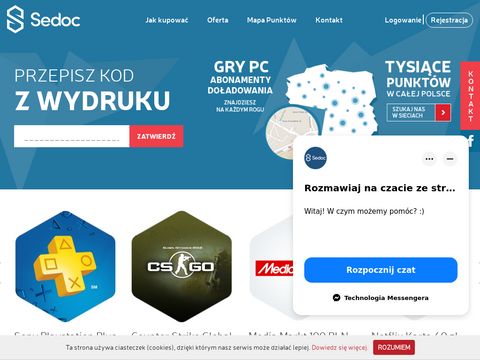 Sedoc.pl sklep z kluczami do gier