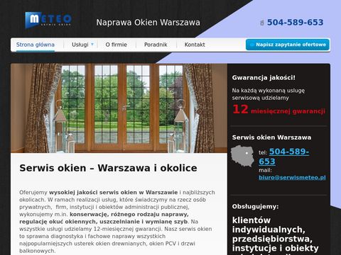 Serwismeteo.pl wymiana szyby w oknie