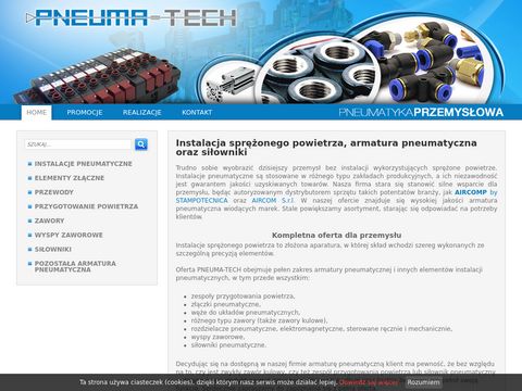 Pneuma-tech.pl siłowniki pneumatyczne