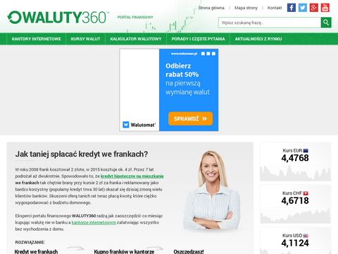 Waluty360.pl - kantory internetowe