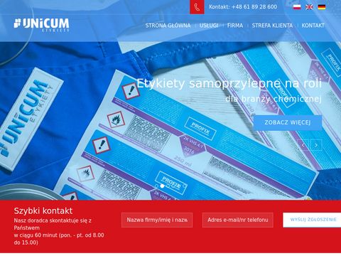 Unicum.com.pl - producent etykiet
