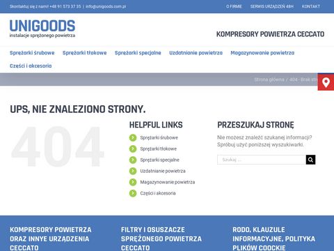 Unigoods.com.pl kompresory śrubowe