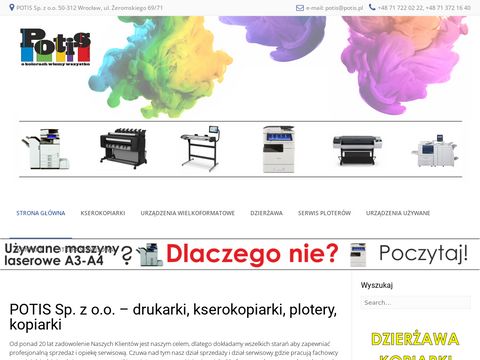 Potis.pl wynajem i serwis drukarek
