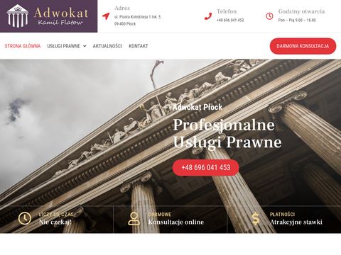 Plock-adwokat.pl adwokat Kamil Flatow