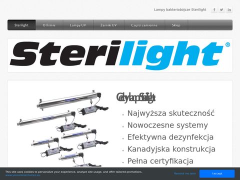 Sterilight.weebly.com - żarniki UV