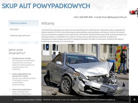 Skupaut.info.pl powypadkowych